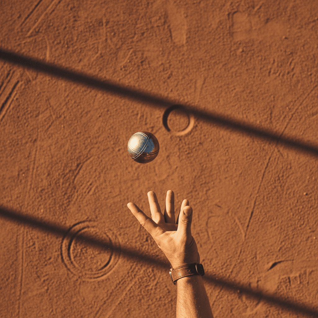 Terrain de pétanque aménagé pour les loisirs communautaires