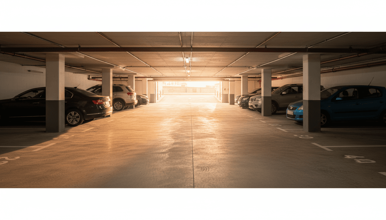 Travaux d'agrandissement du parking années 1990